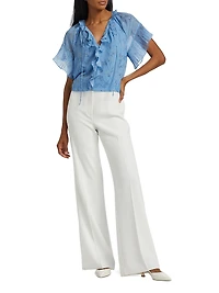 Prism Floral Ruffled Blouse