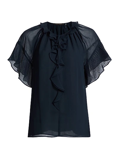 Vale Ruffled Chiffon Blouse