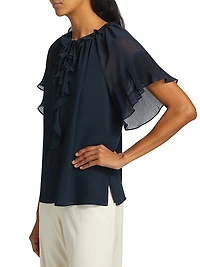 Vale Ruffled Chiffon Blouse