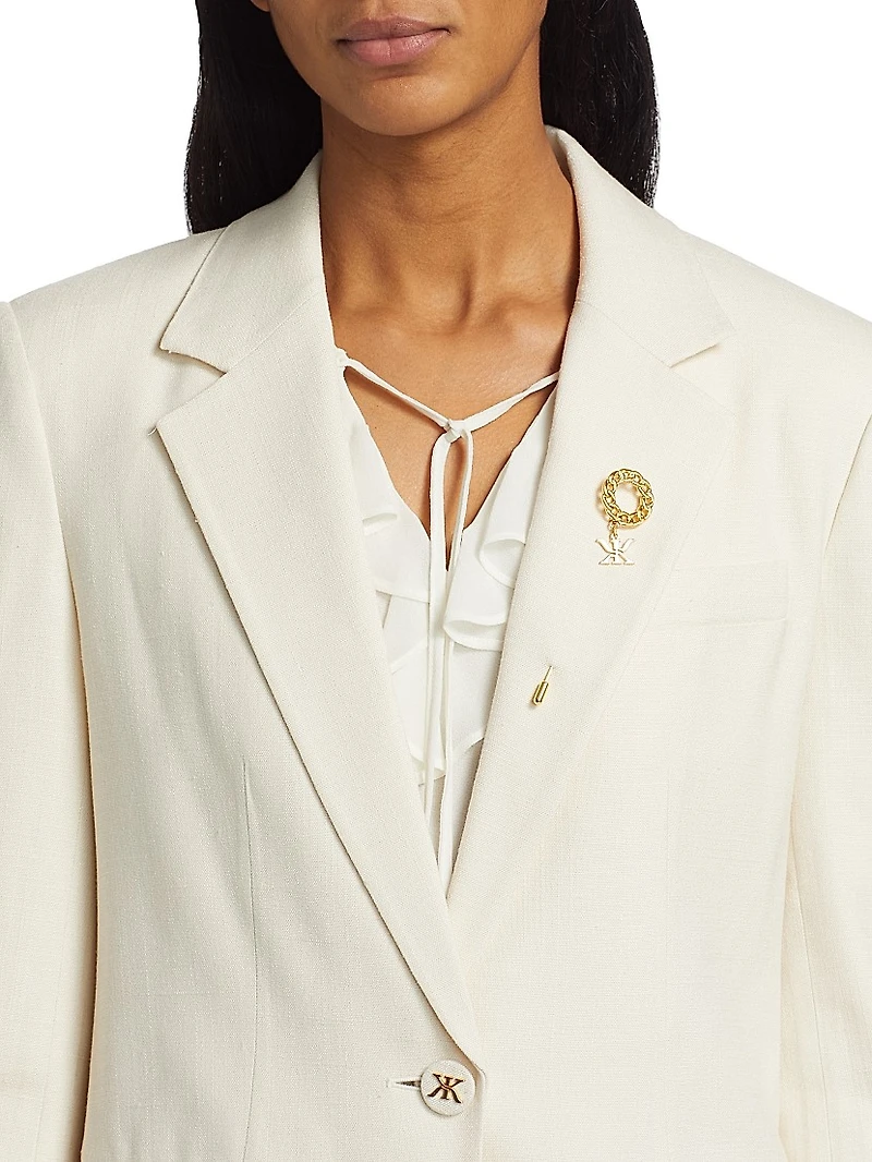 Kent Twill Single-Breasted Jacket