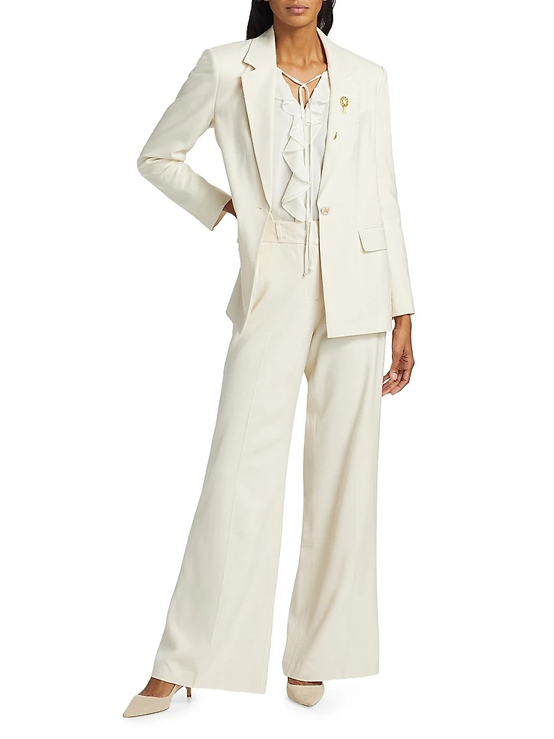 Kent Twill Single-Breasted Jacket