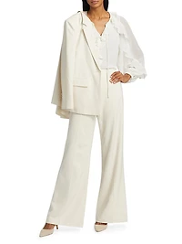 Bali Ruffled Crepe Chiffon Blouse