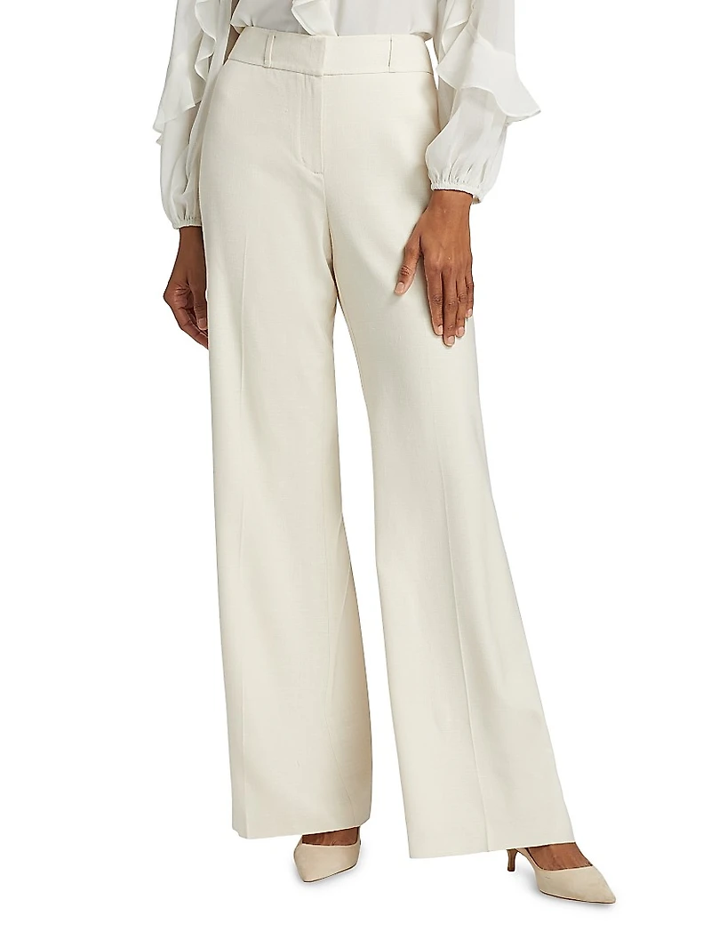 Nydia High-Rise Straight-Leg Pants