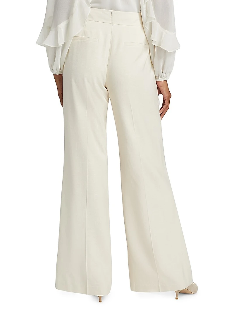 Nydia High-Rise Straight-Leg Pants