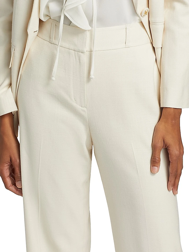 Nydia High-Rise Straight-Leg Pants
