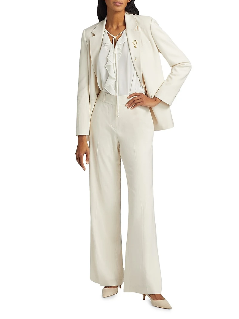 Nydia High-Rise Straight-Leg Pants