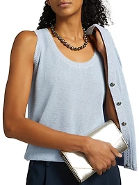 Heid Metallic Knit Tank