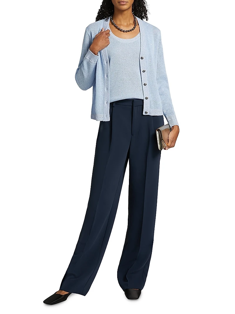 Heid Metallic Knit Tank