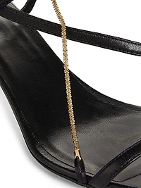 Siam 65MM Chain-Detailed Leather Sandals