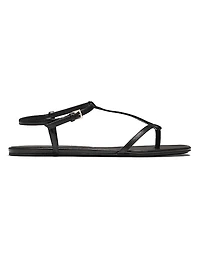 Amaru Leather T-Strap Sandals