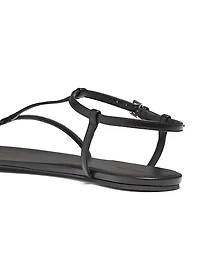 Amaru Leather T-Strap Sandals
