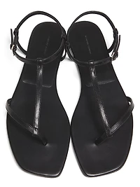 Amaru Leather T-Strap Sandals