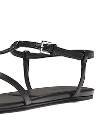 Amaru Leather T-Strap Sandals