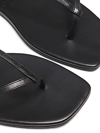 Amaru Leather T-Strap Sandals
