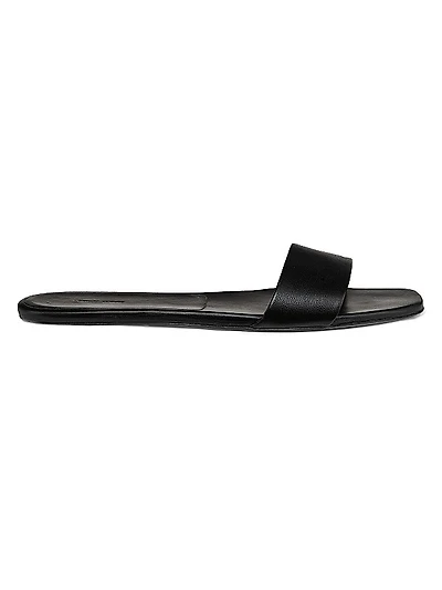 Dina Leather Slide Sandals