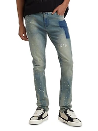 Concrete Bryant Skinny-Leg Logo Jeans