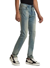 Concrete Bryant Skinny-Leg Logo Jeans