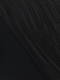 Crêpe Knit One-Shoulder Mermaid Gown