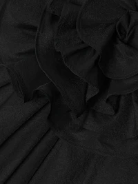 Knit Crepe Midi-Dress