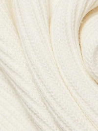 Buttoned Wool-Silk Sweater