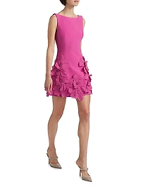Janelle Floral Appliqué Minidress