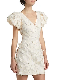 Scarlett Butterfly Appliqué Minidress