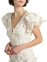 Scarlett Butterfly Appliqué Minidress