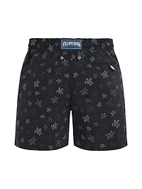 Embroidered Ronde des Tortues Swim Trunks