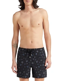 Embroidered Ronde des Tortues Swim Trunks