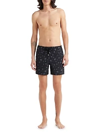 Embroidered Ronde des Tortues Swim Trunks