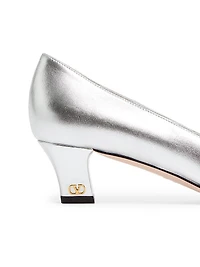 Preshoes 45MM Crystals Laminated Nappa Pumps