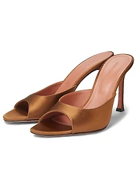 Amina Muaddi Leather Sandals