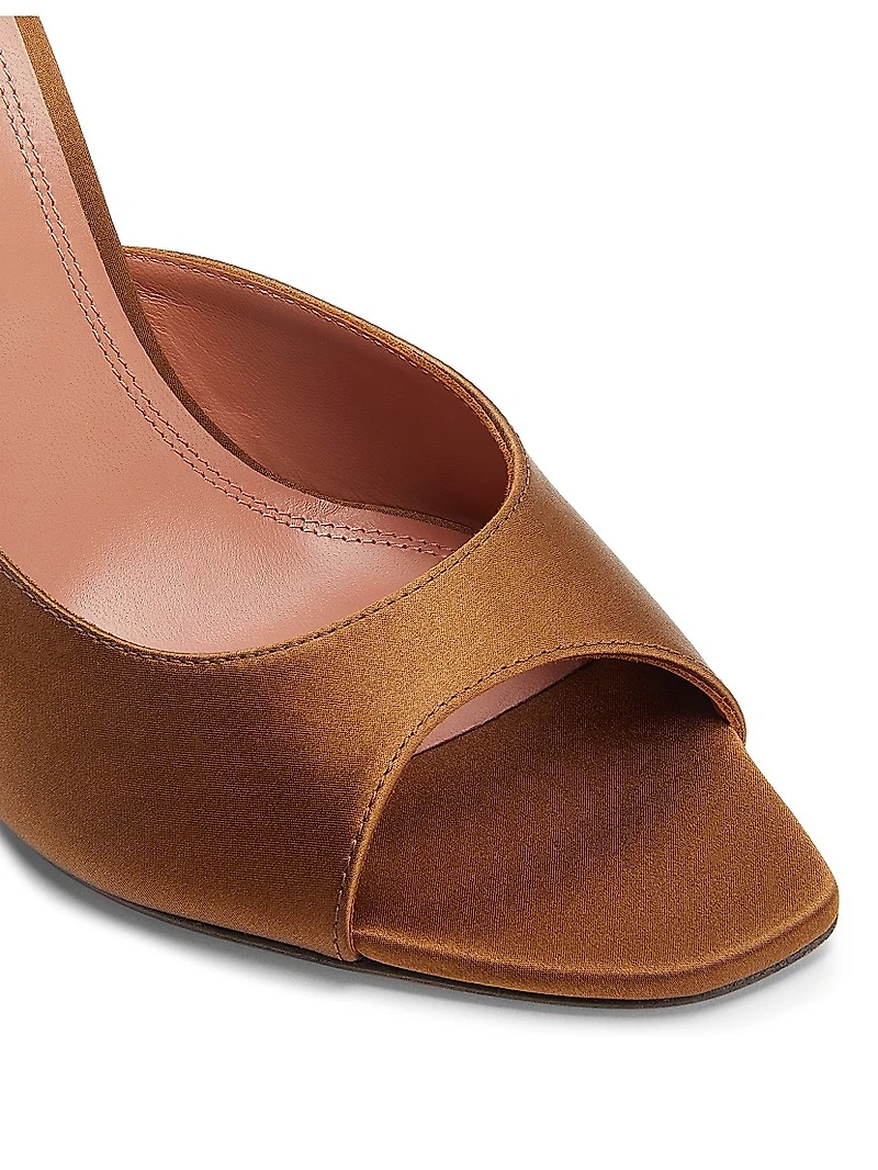 Amina Muaddi Leather Sandals