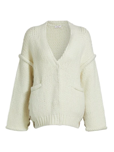 Lofty Wool Whipstitch Cardigan