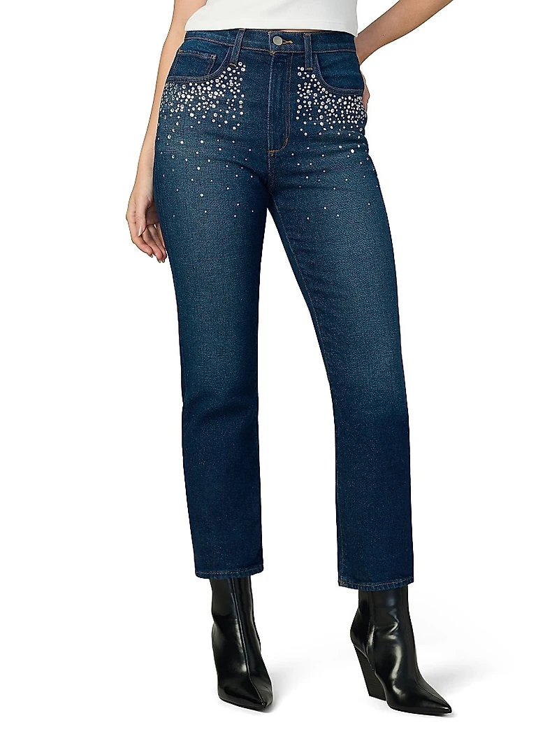 Margot Crystal-Embellished Slim Jeans