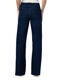 The Mia Crystal-Seam High-Rise Wide-Leg Jeans