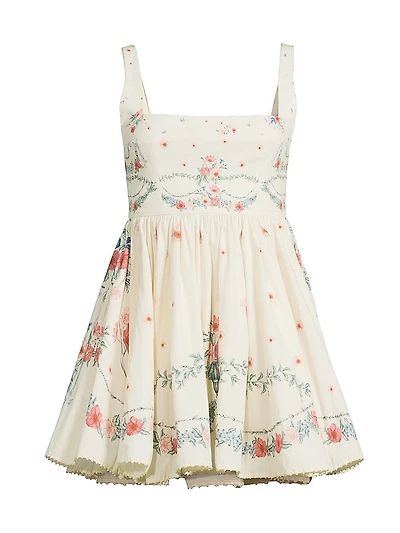 Hierbabuena Mosqueta Floral Minidress