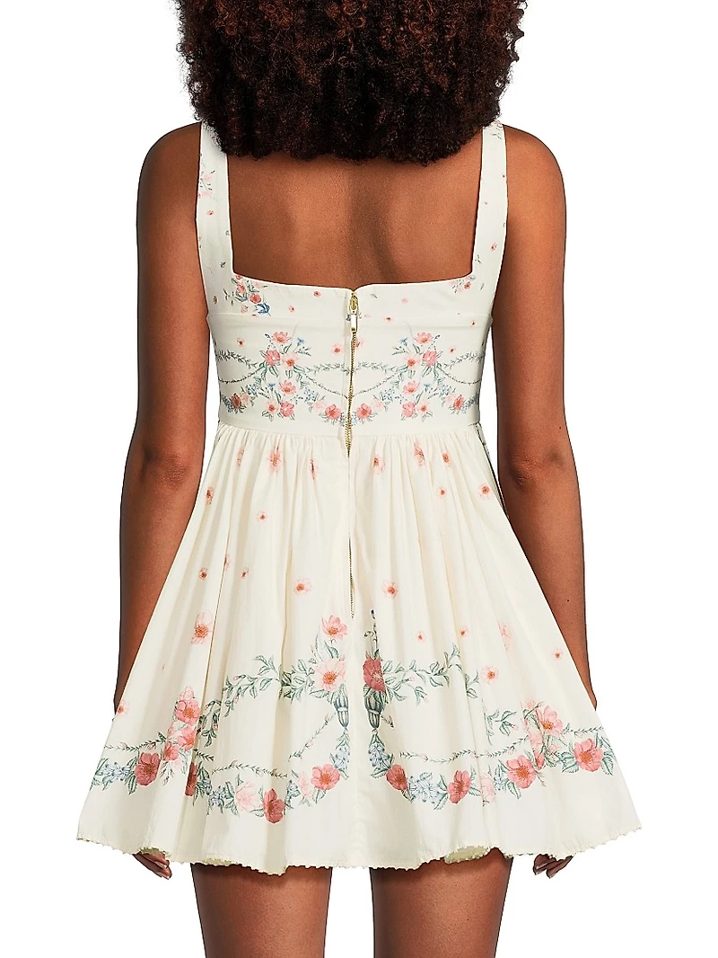 Hierbabuena Mosqueta Floral Minidress