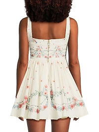 Hierbabuena Mosqueta Floral Minidress