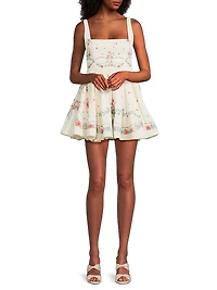Hierbabuena Mosqueta Floral Minidress