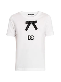 Bow Logo Cotton T-Shirt