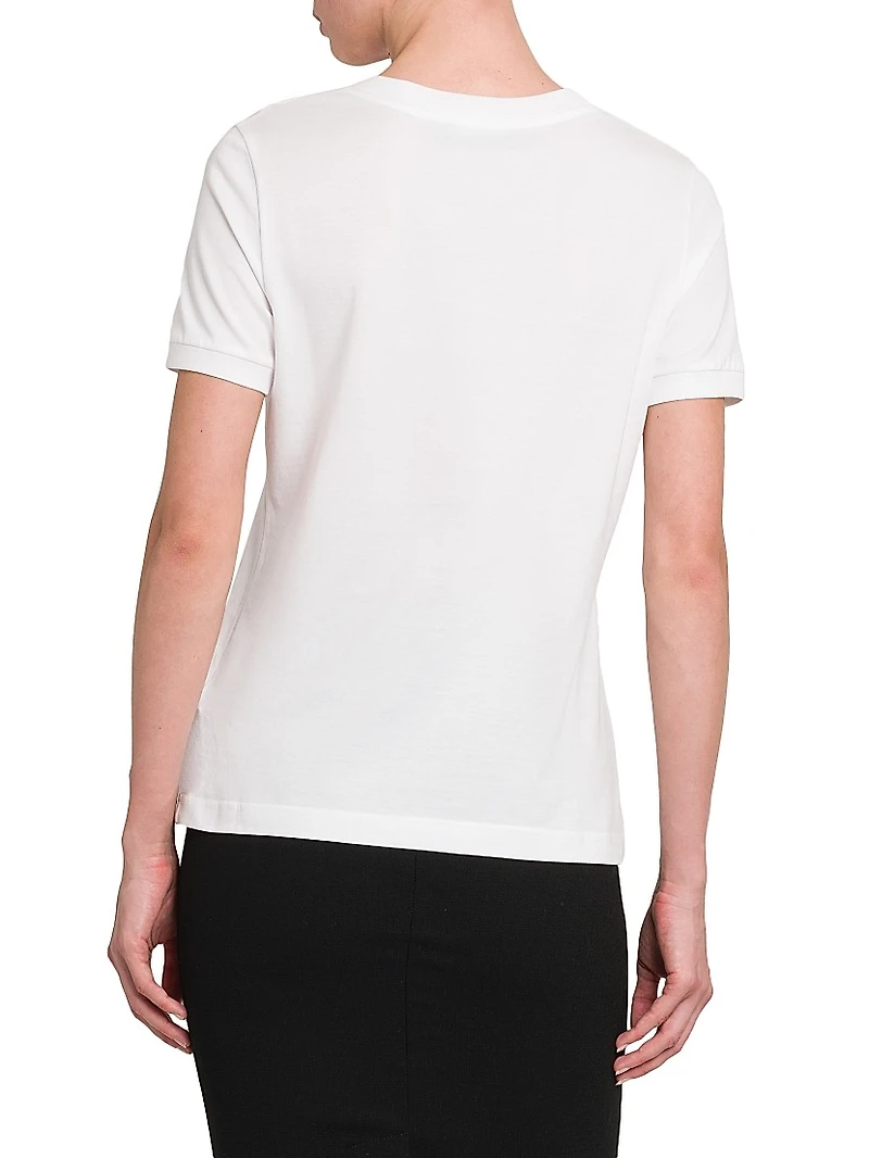 Bow Logo Cotton T-Shirt