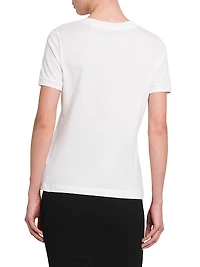 Bow Logo Cotton T-Shirt