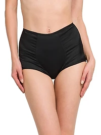 Stretch Satin Silk Coulotte Panties