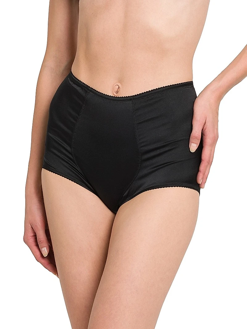 Stretch Satin Silk Coulotte Panties