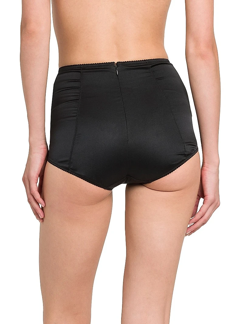 Stretch Satin Silk Coulotte Panties