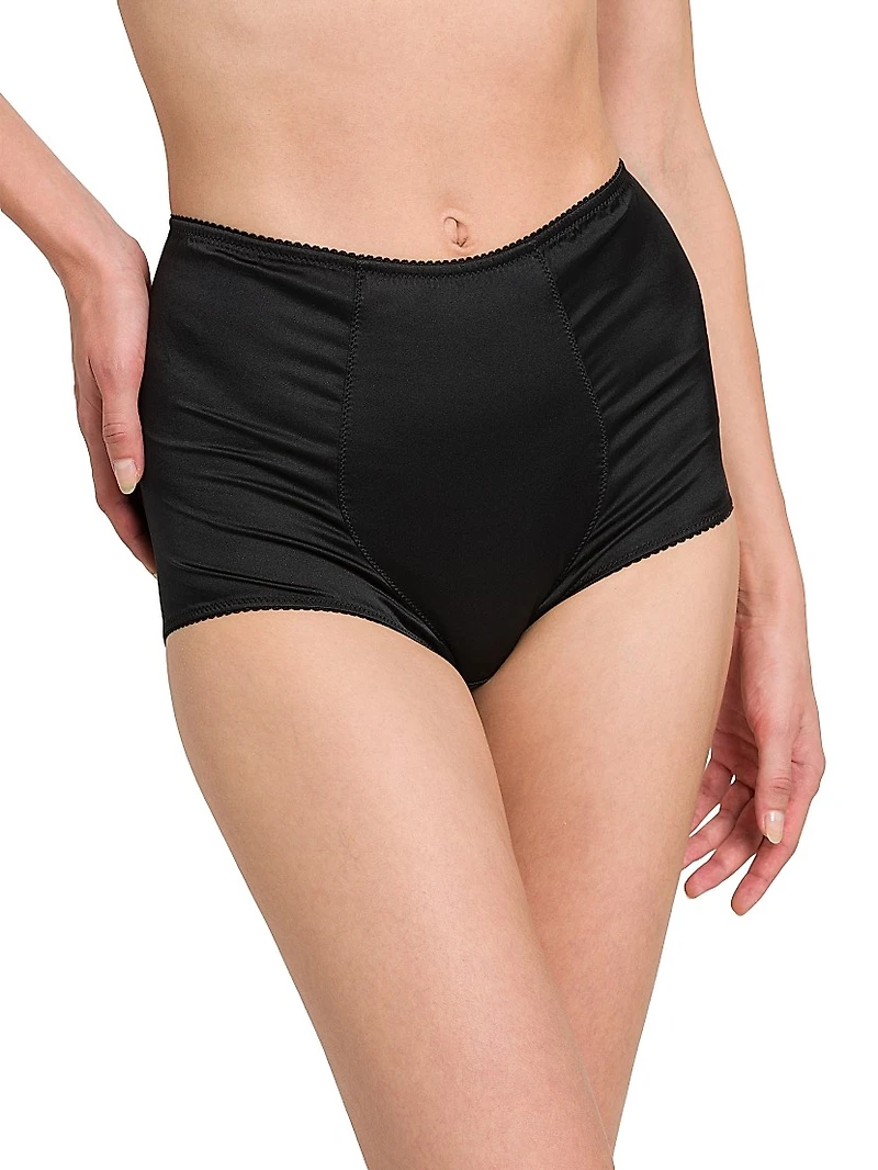Stretch Satin Silk Coulotte Panties