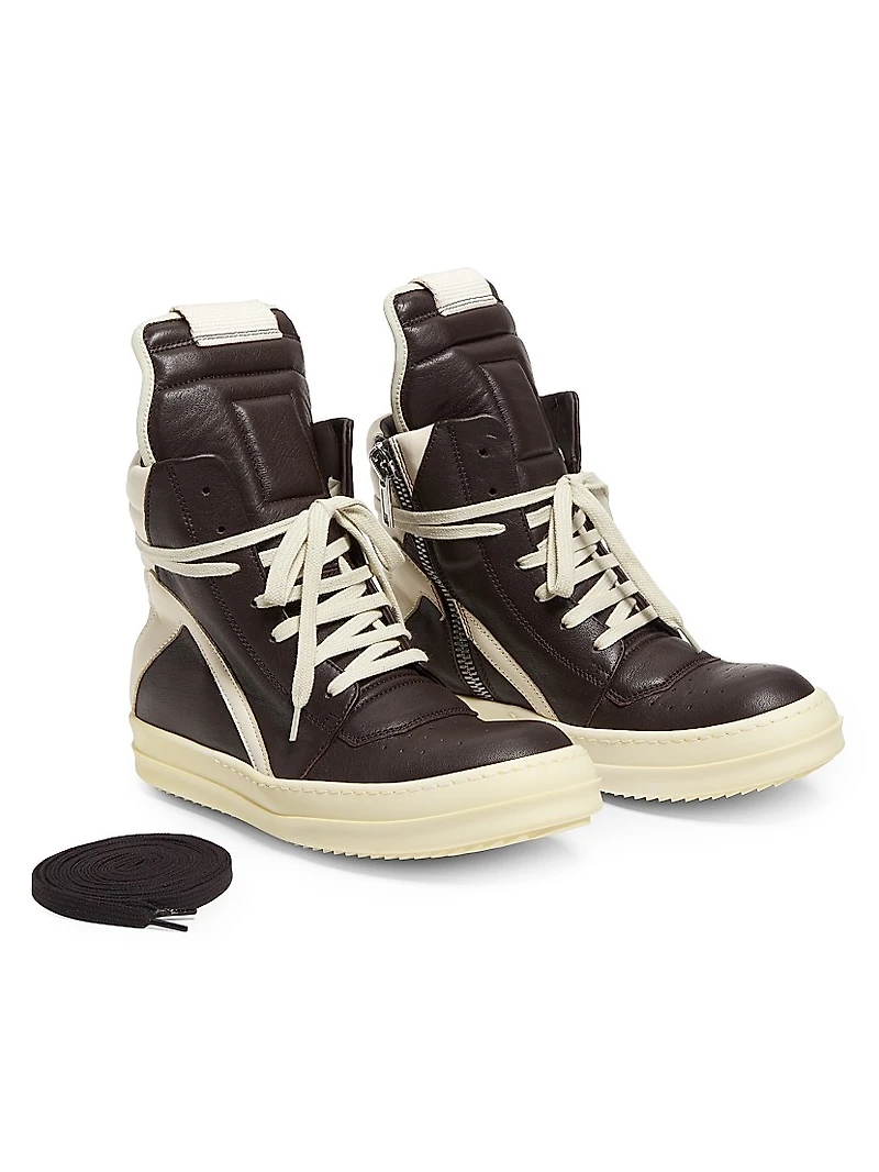 Geobasket Leather High-Top Sneakers
