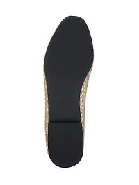 Grainne Lace & Leather Ballet Flats