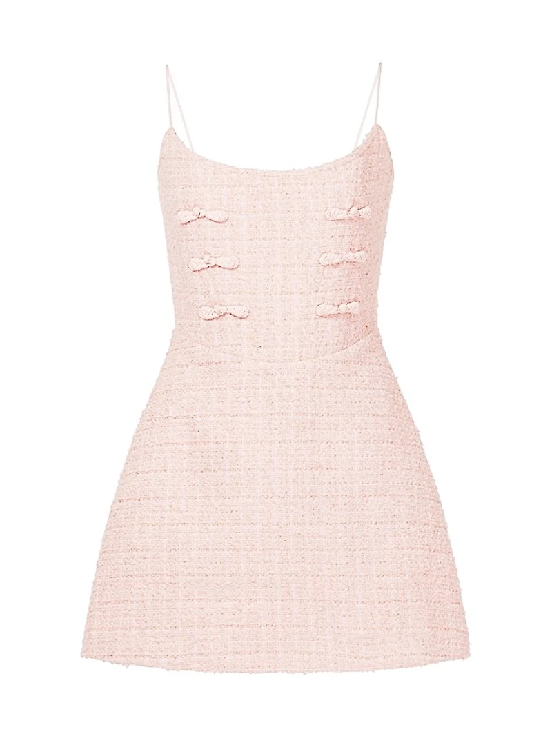 Andi Tweed Sleeveless A-Line Minidress